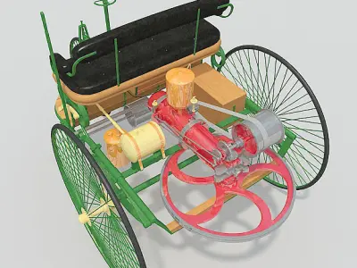 Benz Motorwagen 1886 3D model