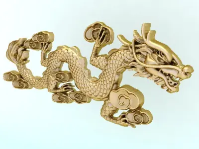 Dragon for jewelry - Dragon for ring - Dragon for pendant 3D print model