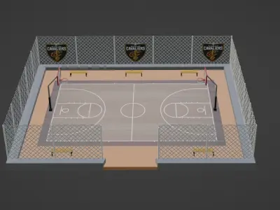 Basketball Stadium - Cleveland Cavaliers Low-poly 3D model