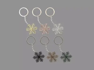 ice-star keychain collection 3D model