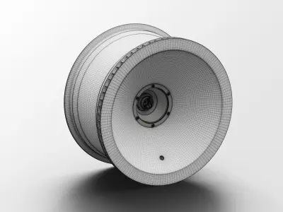 BBS Turbofan Rim Audi 90 quattro IMSA GTO 3D Model 3D model