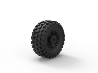 Offroad wheel 25 3D print model
