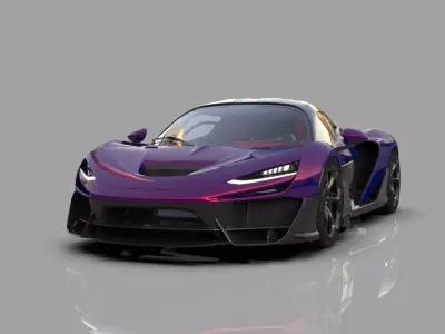 McLaren W1 2025 HQ interior  3D model