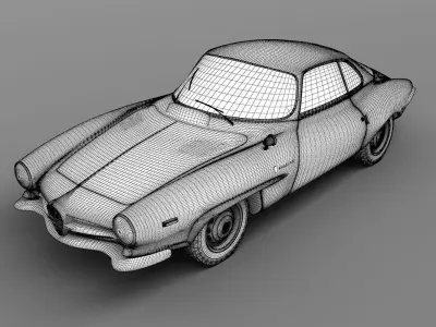 Alfa Romeo Giulia SS 1963 3D model