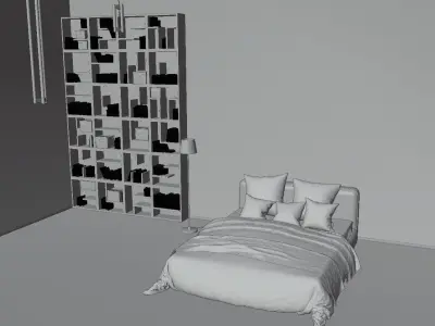 Modern Bedroom 3D model shop