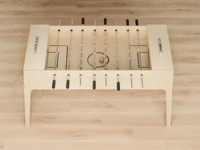 Foosball table 3D model