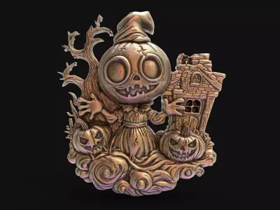 BOO Halloween decoration 3D print model