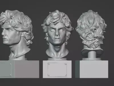 Ayrton Senna Legend Bust 3D print model