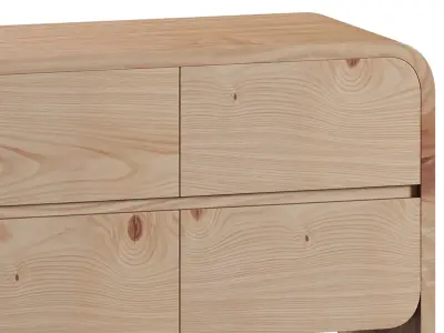 Cortez Natural Floating Dresser by Leanne Ford 3D model