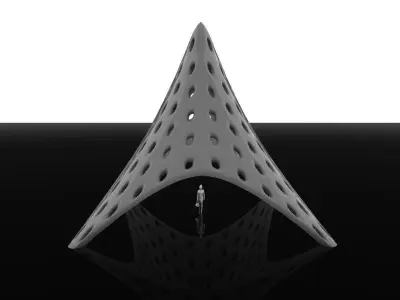 Tent Architectural Stand Alone Building Structure 3D model