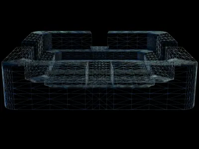 Ashtray square Free 3D model