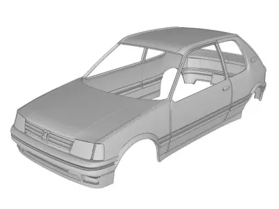 Peugeot 205 GTI 3D print model purchase