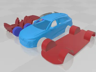 Audi SQ5 2025 - Separate Parts STL Model 3D print model