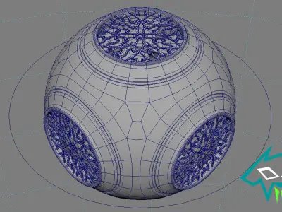 Sci-Fi Powerup Ball Free 3D model