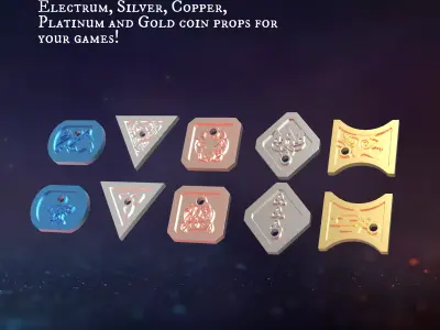 DM Inventory - Coins Free 3D print model