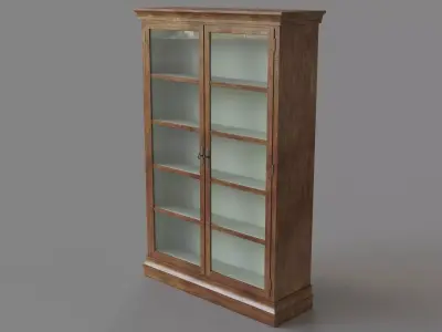 Seneca Display Cabinet Brown 3D model