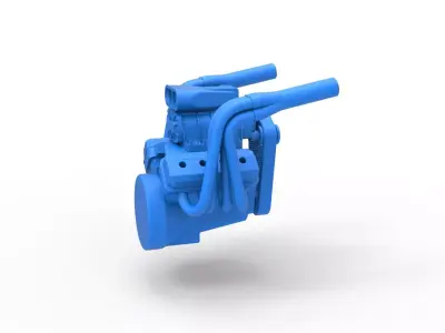 Engine for Vintage Monster tank Scale 1 to 25 3D print model