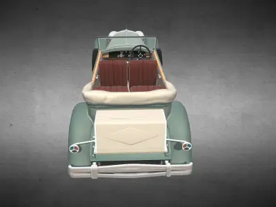 ISOTTA FRASCHINI TIPO 8A Low-poly 3D model