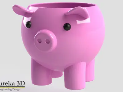  Pork Flowerpot 3D print model