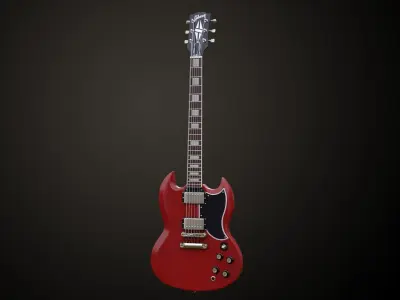 SG Custom Guitar 3D model