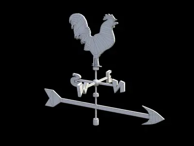 Vane - weather sign Low-poly 3D model
