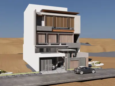 3D EXTERIOR MODERN 3D model