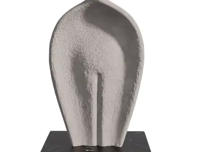 Concret Statue 03 Type Low-poly 3D model