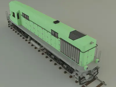 train locomotive model 3D model