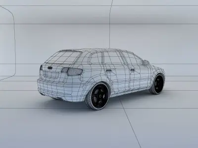 Audi A3 Sportback 2004 3D model