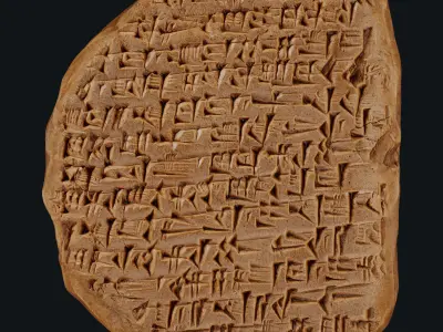 Assyrian Tablet Low-poly 3D model