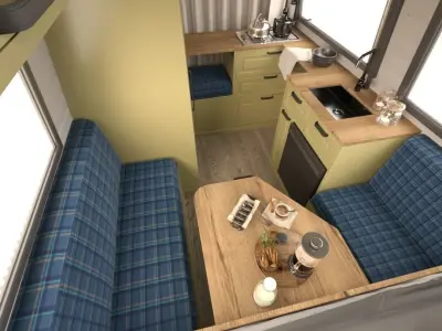 Caravan Design Fiat Ducato-RAM 12m3 3D model 3D model