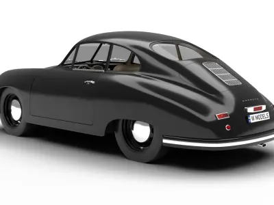 Porsche 356 1300 1952 3d model 3D model