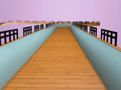 racing car ramp 3D model