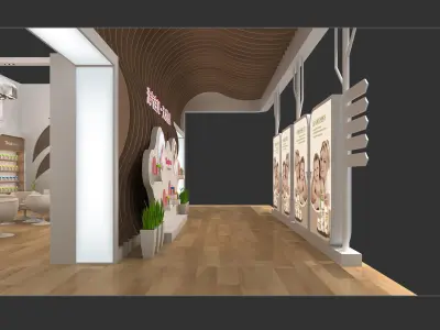 Booth - Area - 12X9-3DMAX2009-04 3D model