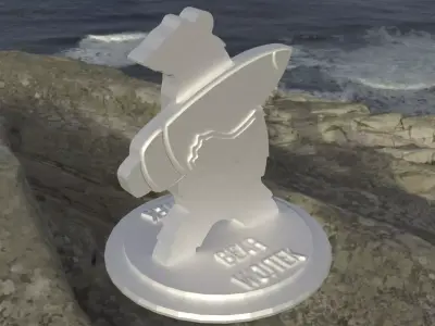 Ornament bear Wojtek figurine Free 3D print model