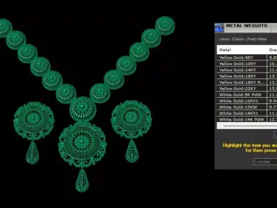 Indian Traditional Necklaces 3D print model