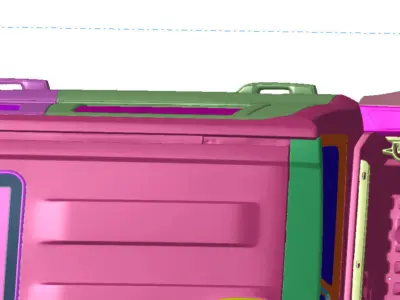 Toyota Tacoma LTD HV 4X4 DOUBLE CAB 2024 Vehicle 3d scan model 3D model