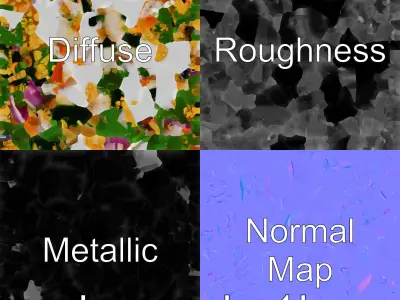 Peruvian Ceviche Dish Realistic 3D Model Pack Low-poly 3D model