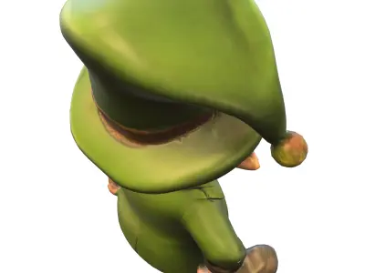 Stylized Leprechaun Low-poly 3D model