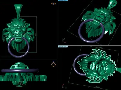 lion PRADA MILANO 3D model