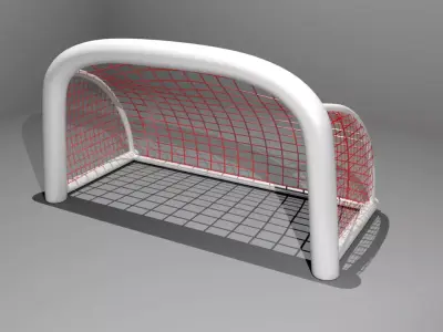 Football Soccer Goal 3d animate Low-poly 3D model