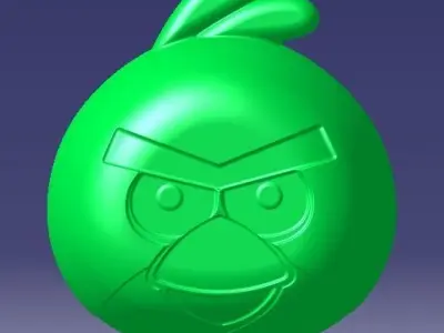 angry bird small bowl  3D model