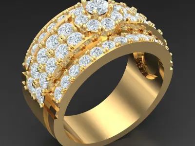 Luxury Men Rings Designs 4MR011 3D print model
