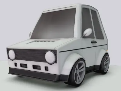generic cartoon car  3D model
