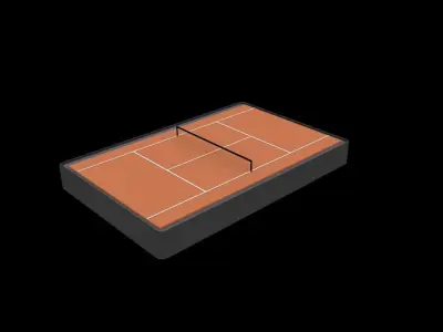 sport camp Low-poly 3D model