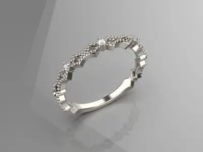 jewelry luxury diamond gold ring 3d model 3D print model