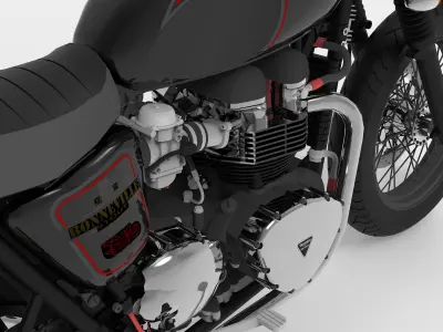 Triumph Bonneville Motorcycle 3D model