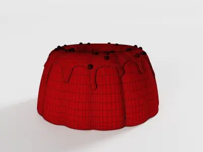Mini Red Velvet Cake 3D model