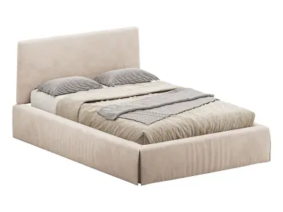 Double bed Adel by Ditre Italia 3D model
