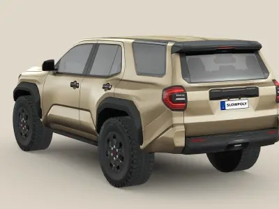 Toyota 4Runner TRDpro 2025 Low-poly 3D model